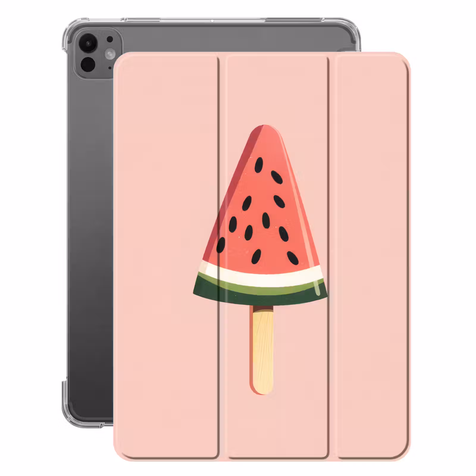 iPad-Hülle - Wassermelone - Eiscreme - Kerne - Rot — 1