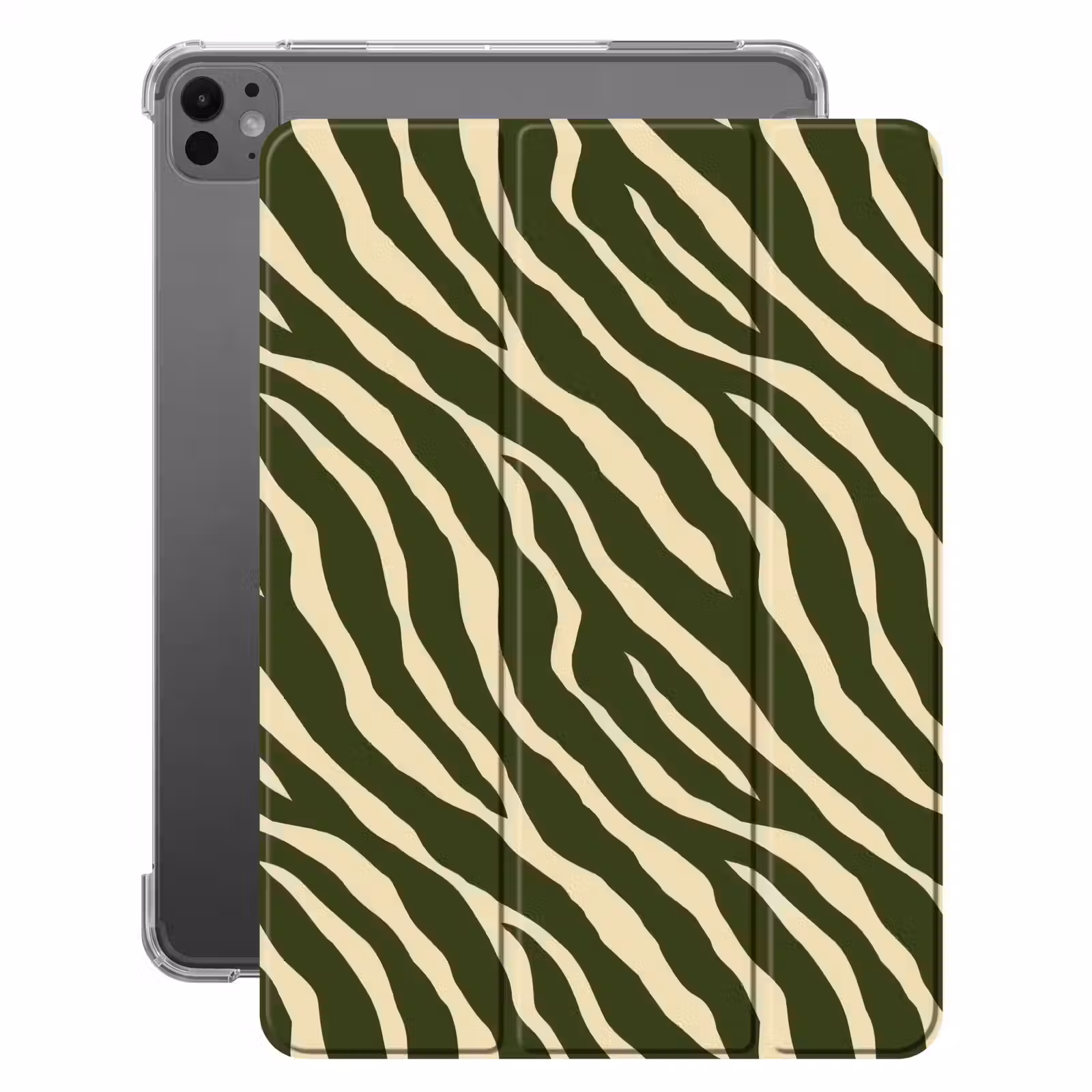 iPad-Hülle - Zebra - Muster - Grün — 1