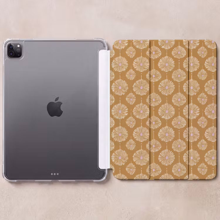 iPad-Hülle - Blumen - Modern - Ocker — 6