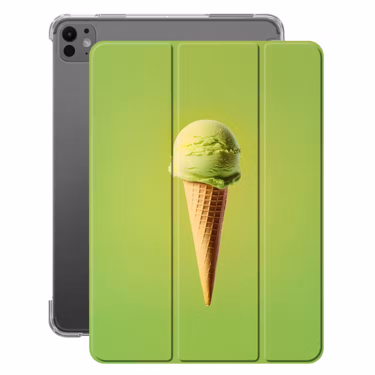 iPad-Hülle - Horn - Schaufel Eiscreme - Grün — 1