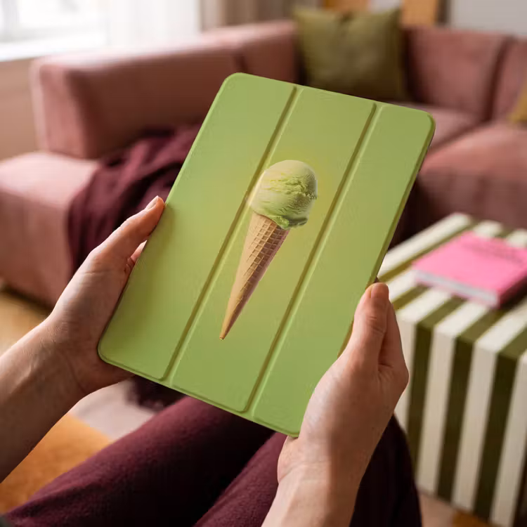 iPad-Hülle - Horn - Schaufel Eiscreme - Grün — 4