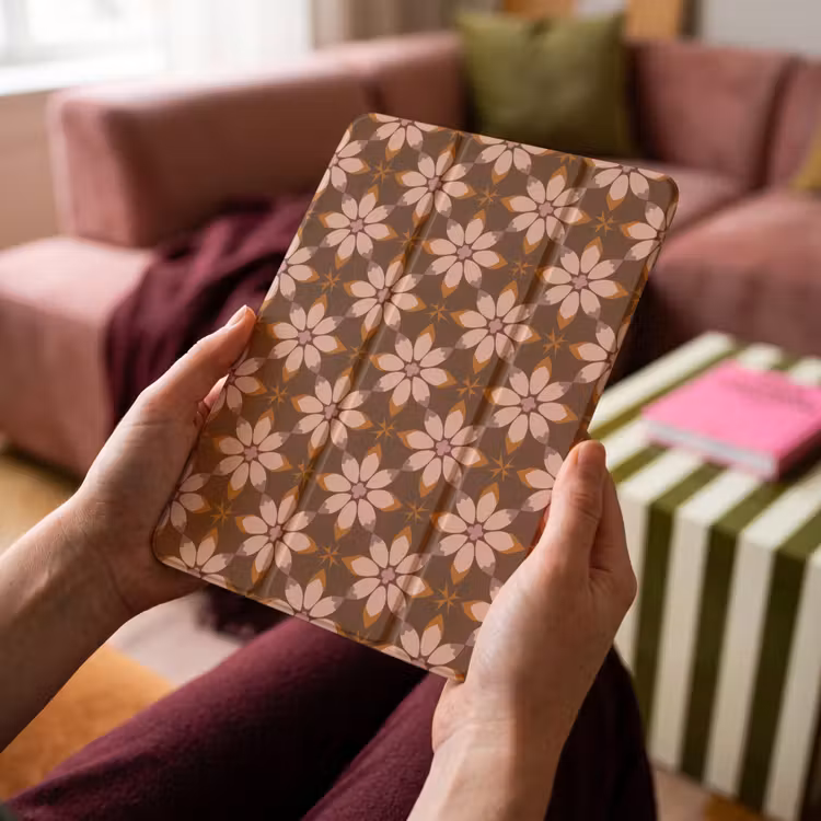 iPad-Hülle - Klassisch - Retro - Braun — 4