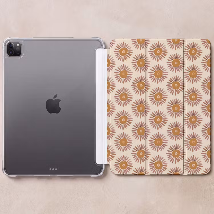 iPad-Hülle - Muster - Retro - Braun — 6