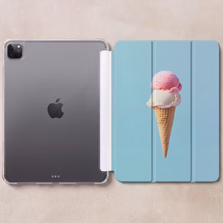 iPad-Hülle - Schaufel Eiscreme - Kegel - Blau — 6