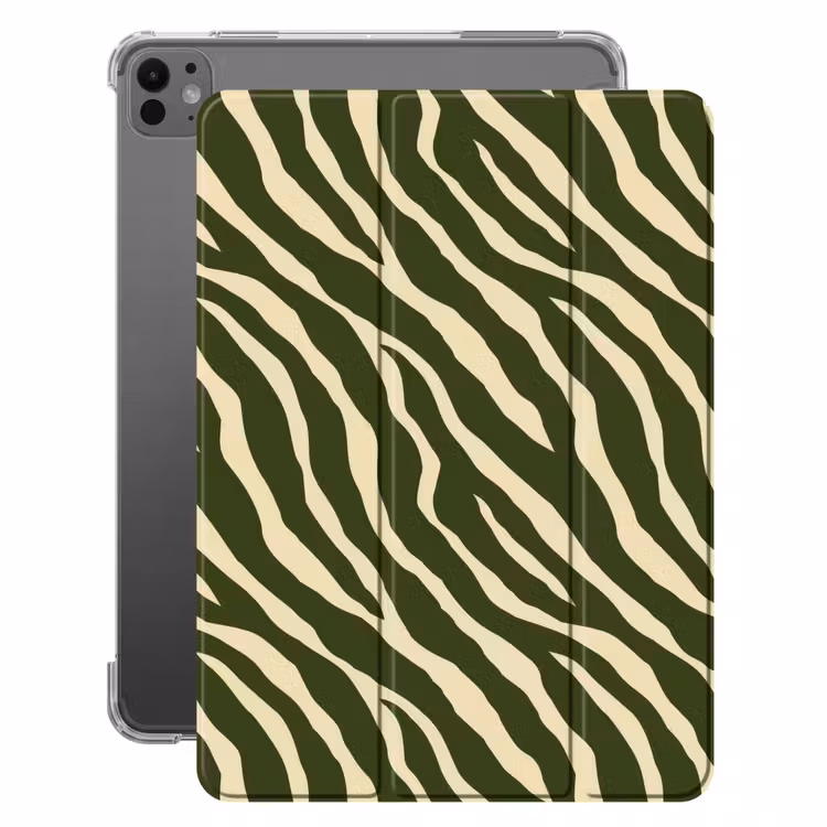 iPad-Hülle - Zebra - Muster - Grün — 1