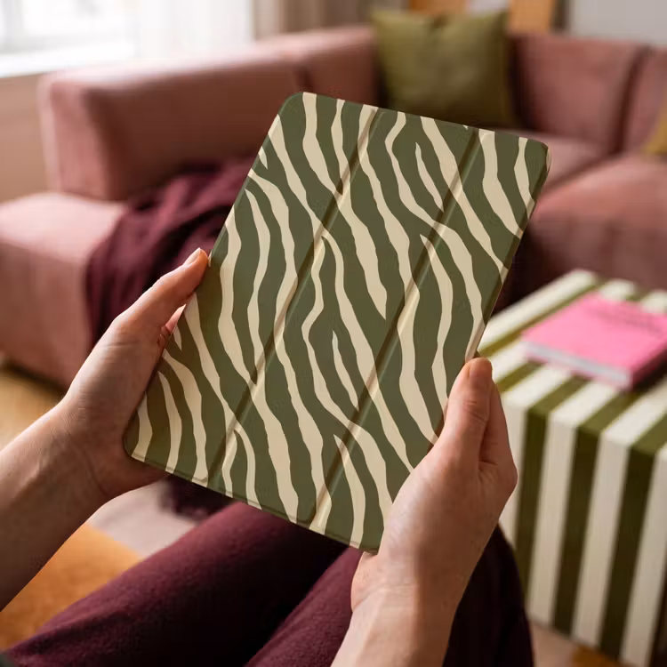 iPad-Hülle - Zebra - Muster - Grün — 4