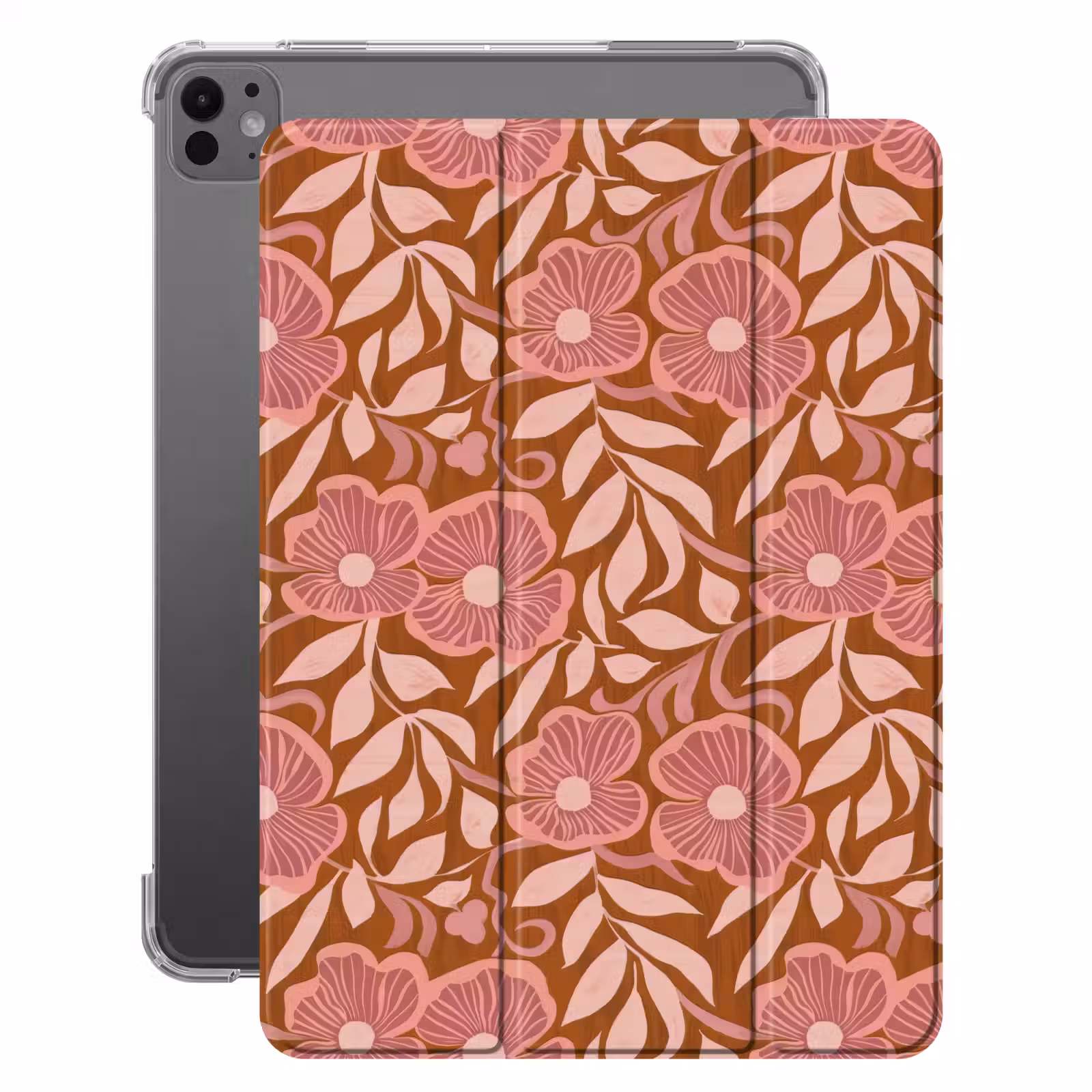 iPad-Hülle - Atmosphäre - Blumen - Rosa — 1