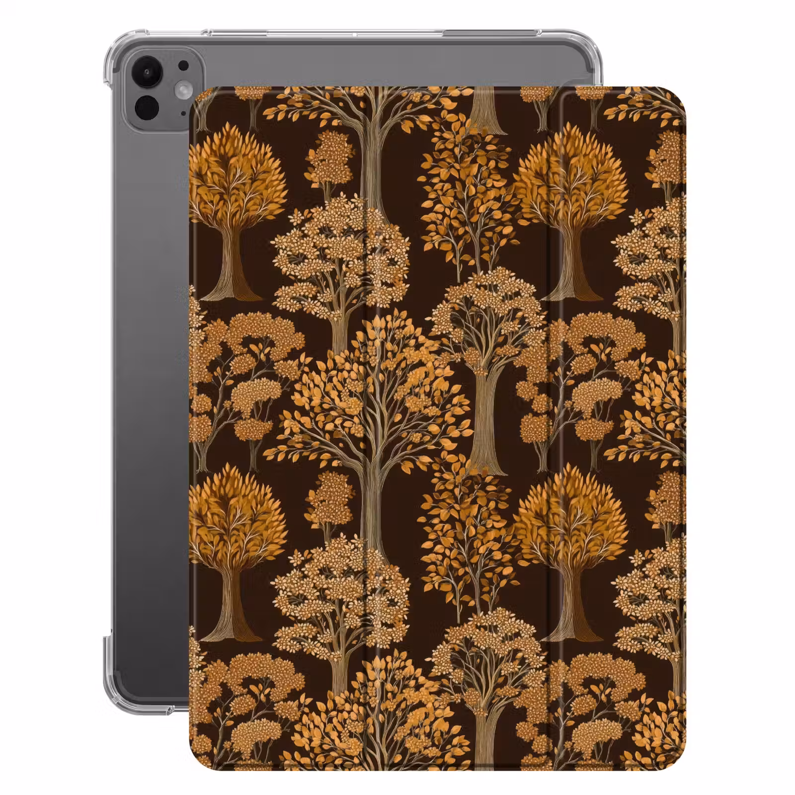 iPad-Hülle - Bäume - Muster - Braun — 1