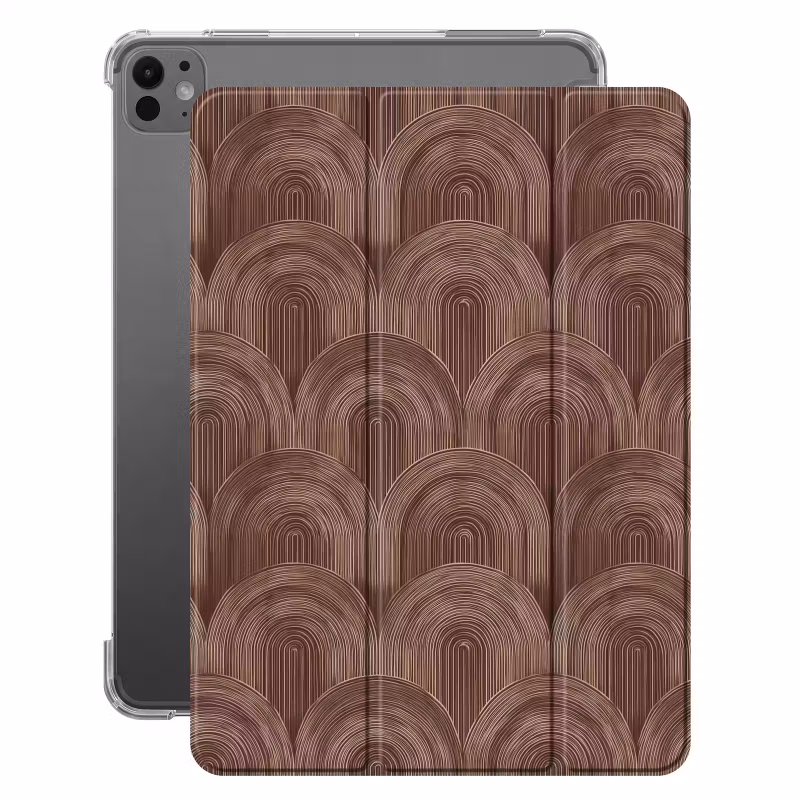 iPad-Hülle - Rhythmic - Aufschlag - Braun — 1