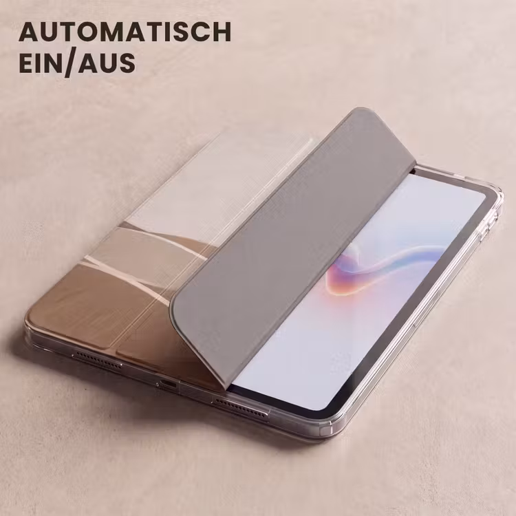 iPad-Hülle - Abstrakt - Wellen - Modern - Beige — 5