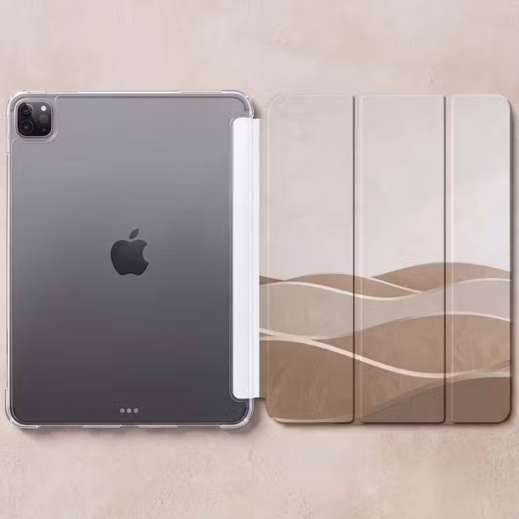 iPad-Hülle - Abstrakt - Wellen - Modern - Beige — 6