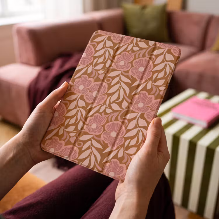 iPad-Hülle - Atmosphäre - Blumen - Rosa — 4