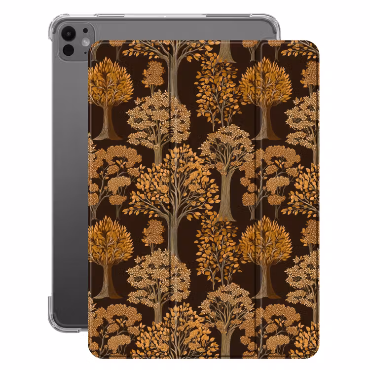 iPad-Hülle - Bäume - Muster - Braun — 1