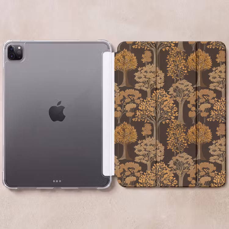 iPad-Hülle - Bäume - Muster - Braun — 6
