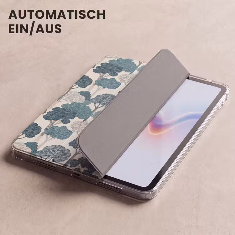 iPad-Hülle - Modern - Bäume - Wald - Muster - Blau — 5