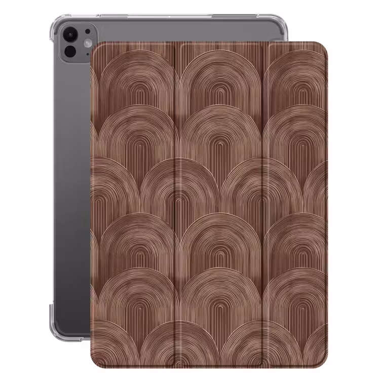 iPad-Hülle - Rhythmic - Aufschlag - Braun — 1