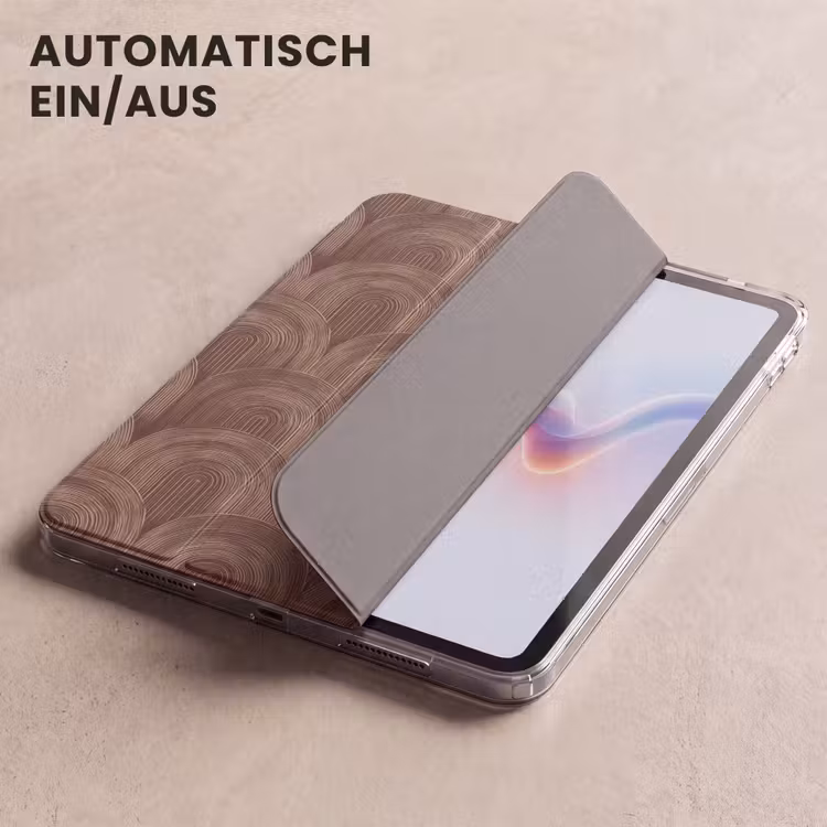 iPad-Hülle - Rhythmic - Aufschlag - Braun — 5