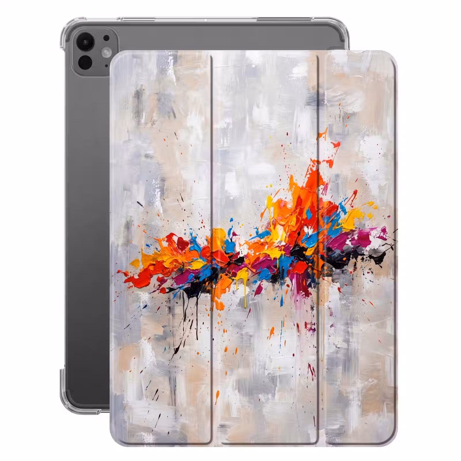 iPad-Hülle - Abstrakt - Malerei - Farbenfroh - Dynamisch — 1