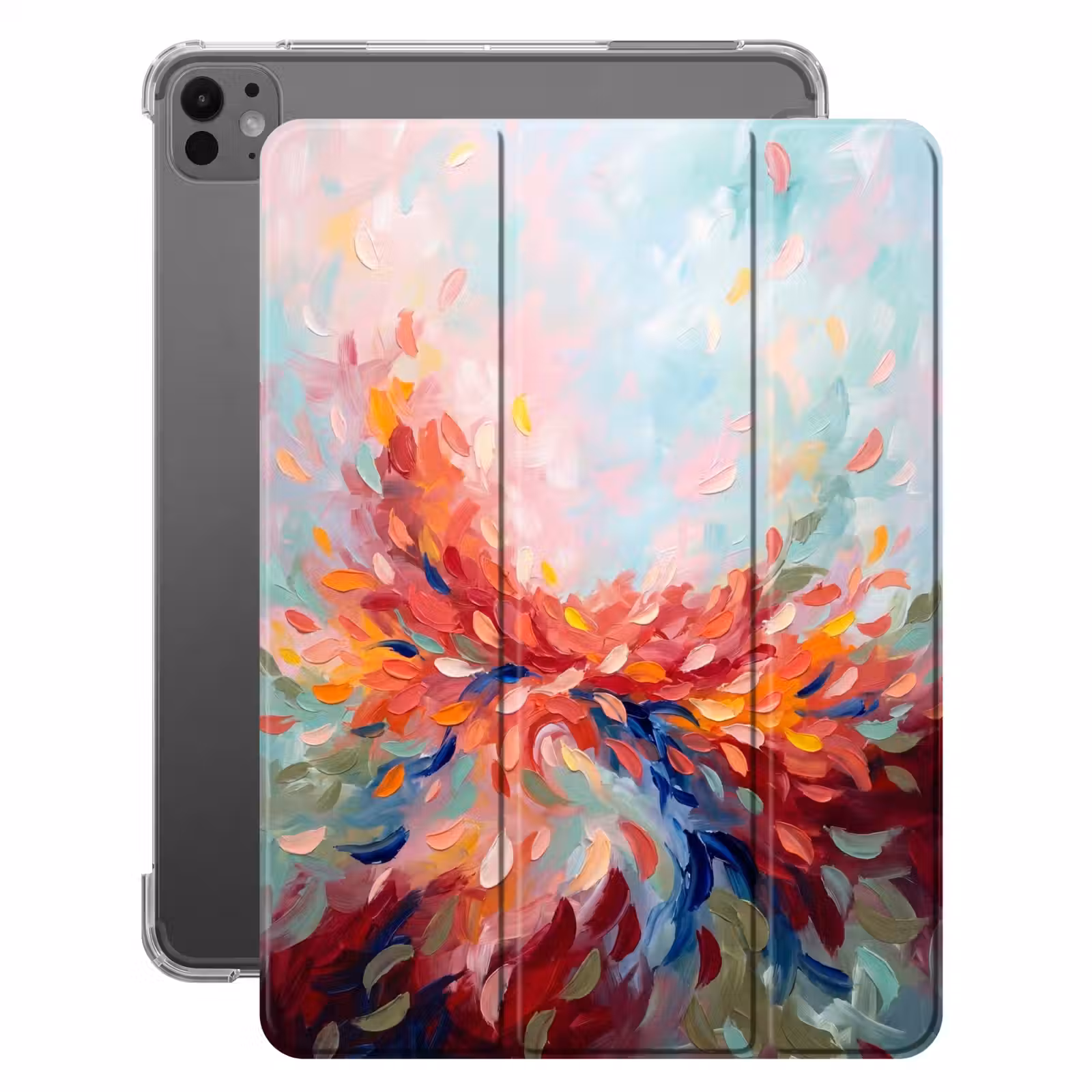 iPad-Hülle - Blumen - Abstrakt - Kunst - Modern — 1