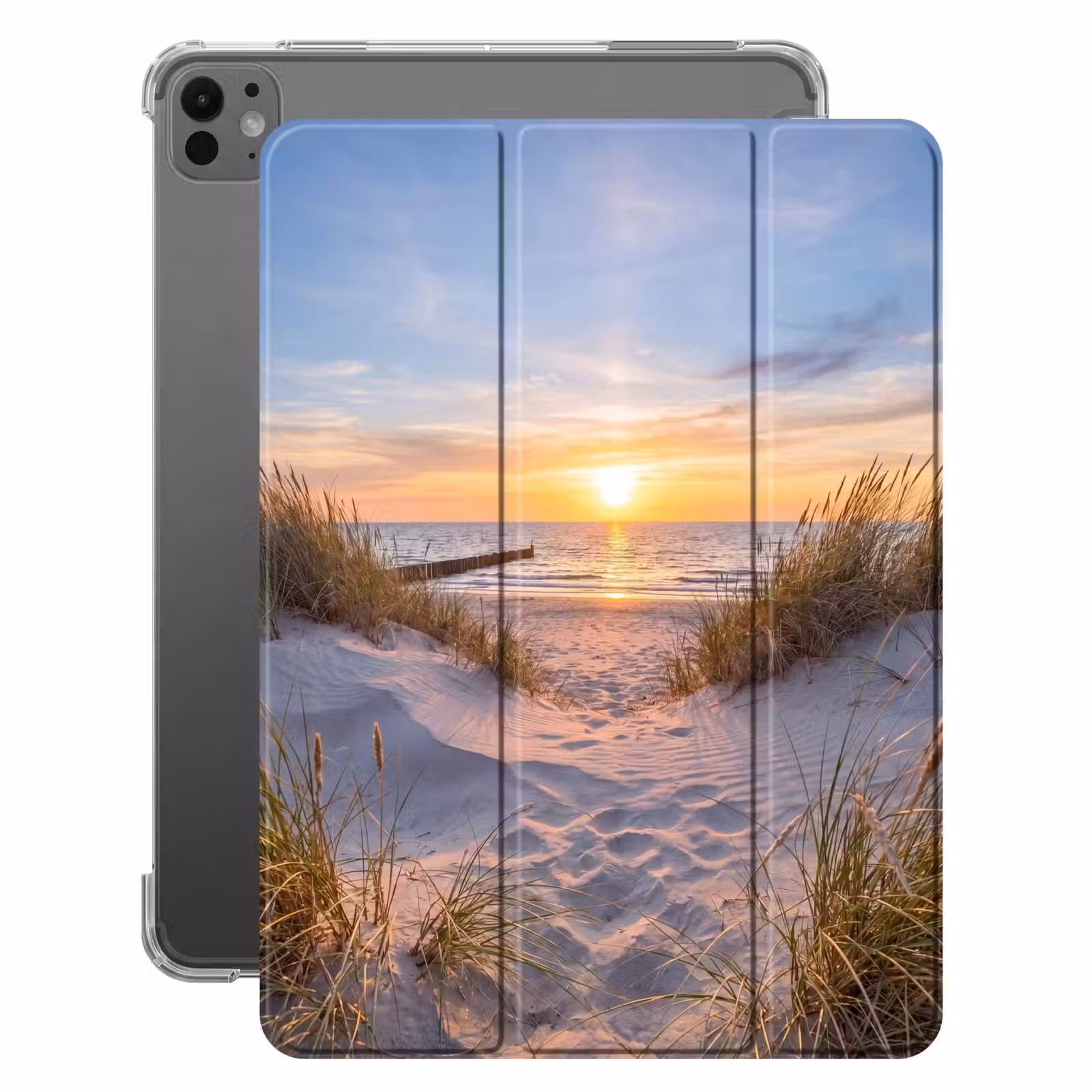 iPad-Hülle - Strand - Sonnenuntergang - Natur - Landschaft — 1