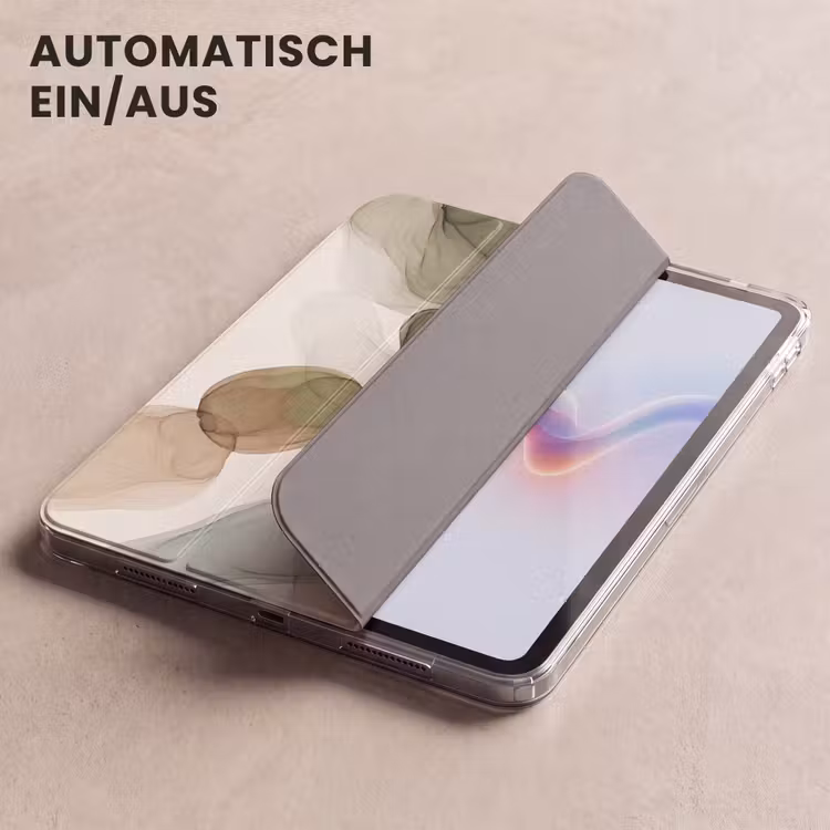 iPad-Hülle - Abstrakt - Formen - Modern - Kunst - Grün - Braun — 5