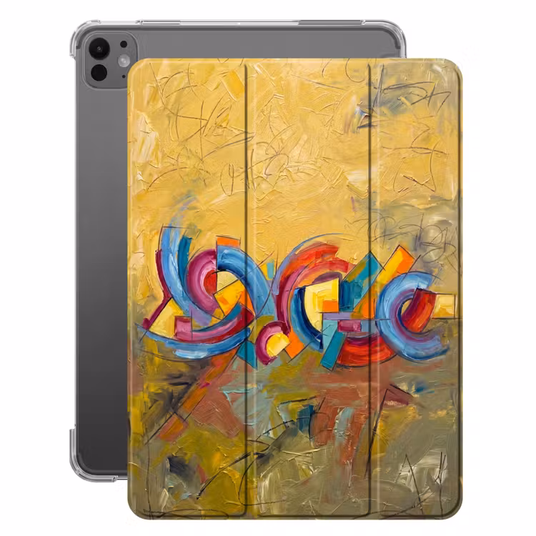 iPad-Hülle - Abstrakt - Kreise - Malerei - Bunt - Dynamisch — 1