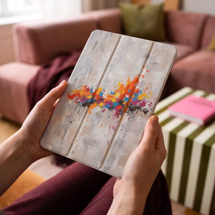 iPad-Hülle - Abstrakt - Malerei - Farbenfroh - Dynamisch — 4