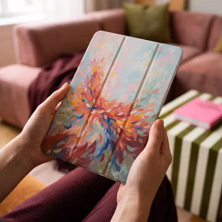 iPad-Hülle - Blumen - Abstrakt - Kunst - Modern — 4