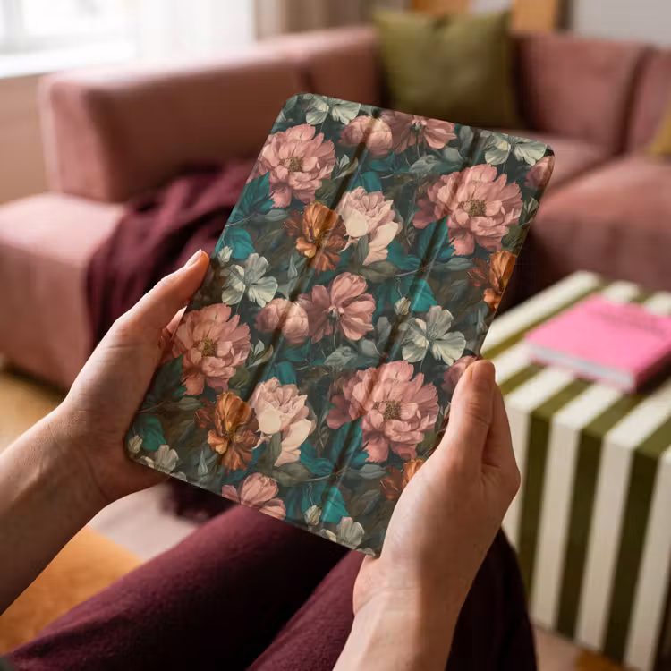 iPad-Hülle - Blumen - Landschaftlich - Muster - Rosa — 4