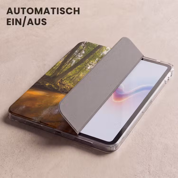 iPad-Hülle - Wald - Bach - Sonnenlicht - Natur - Grün — 5