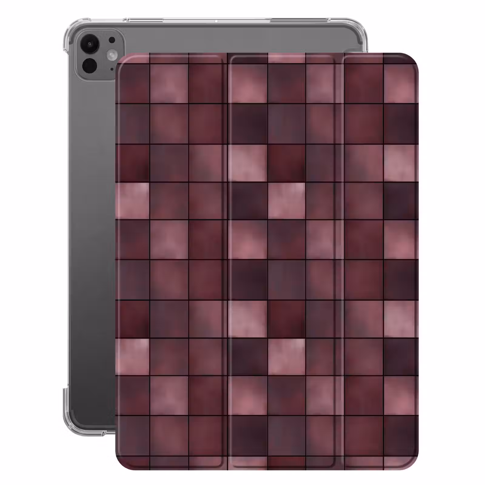 iPad-Hülle - Quadratisch - Fliese - Muster - Lila — 1