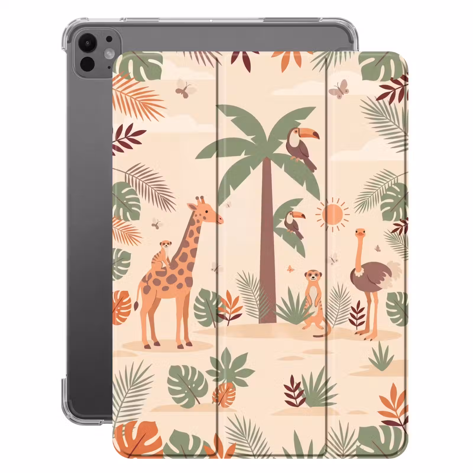 iPad-Hülle - Tiere - Tropisch - Safari - Farbenfroh — 1