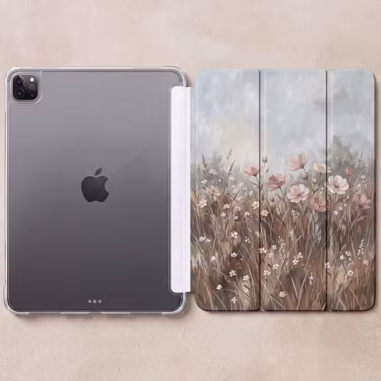 iPad-Hülle - Blumen - Botanisch - Malerei - Pastell - Rustikal — 6