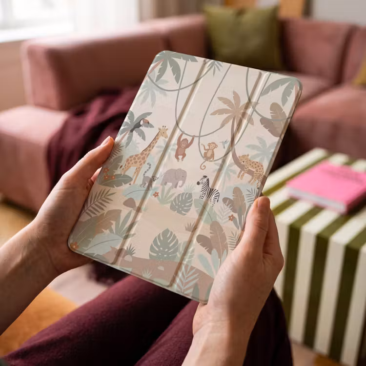 iPad-Hülle - Dschungel - Tiere - Grün — 4