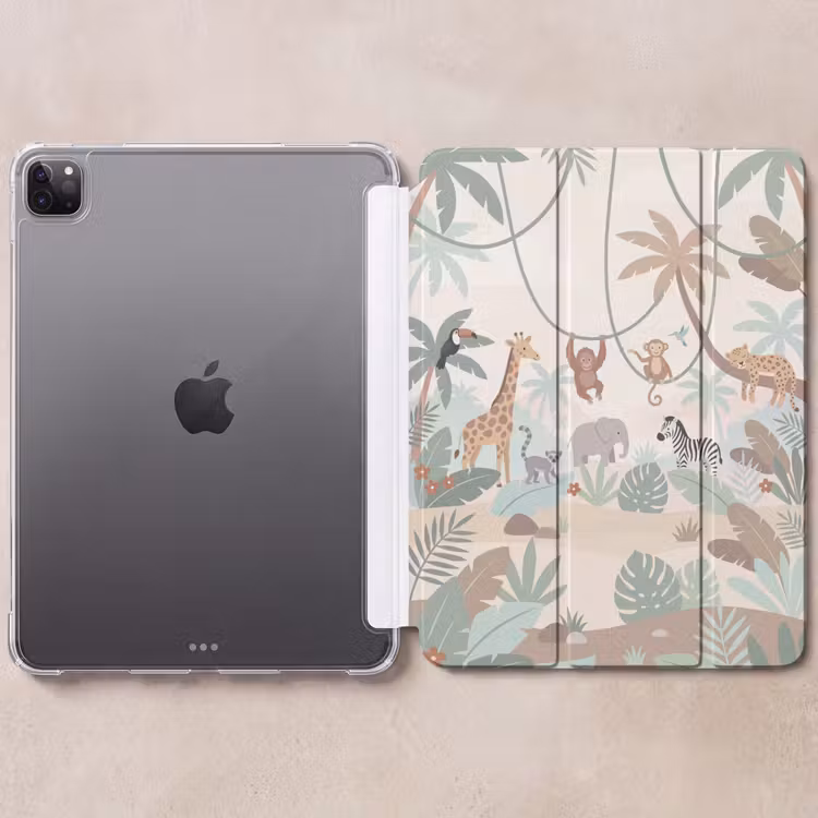 iPad-Hülle - Dschungel - Tiere - Grün — 6