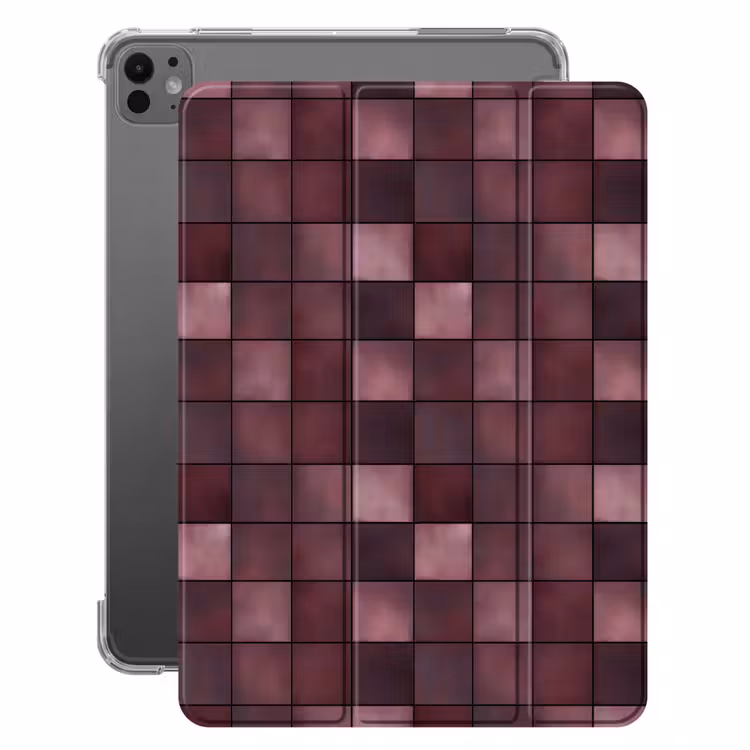 iPad-Hülle - Quadratisch - Fliese - Muster - Lila — 1