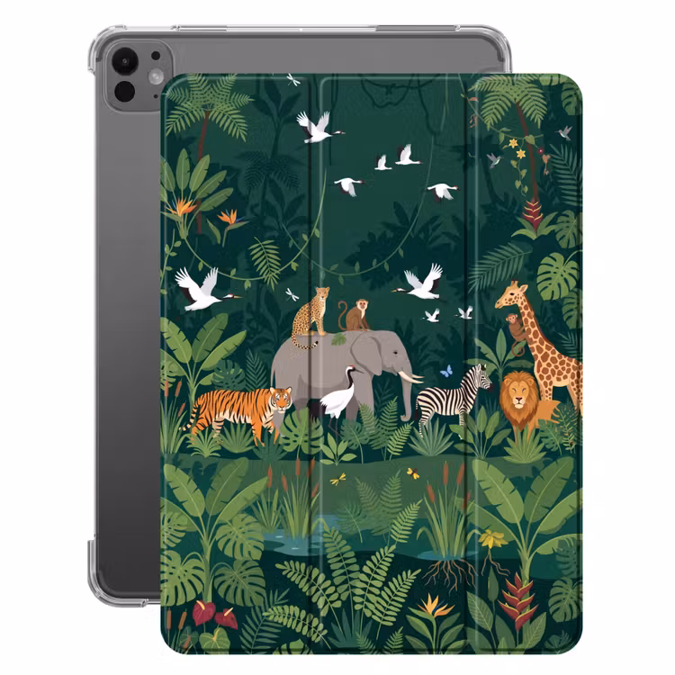 iPad-Hülle - Tropisch - Dschungel - Grün — 1