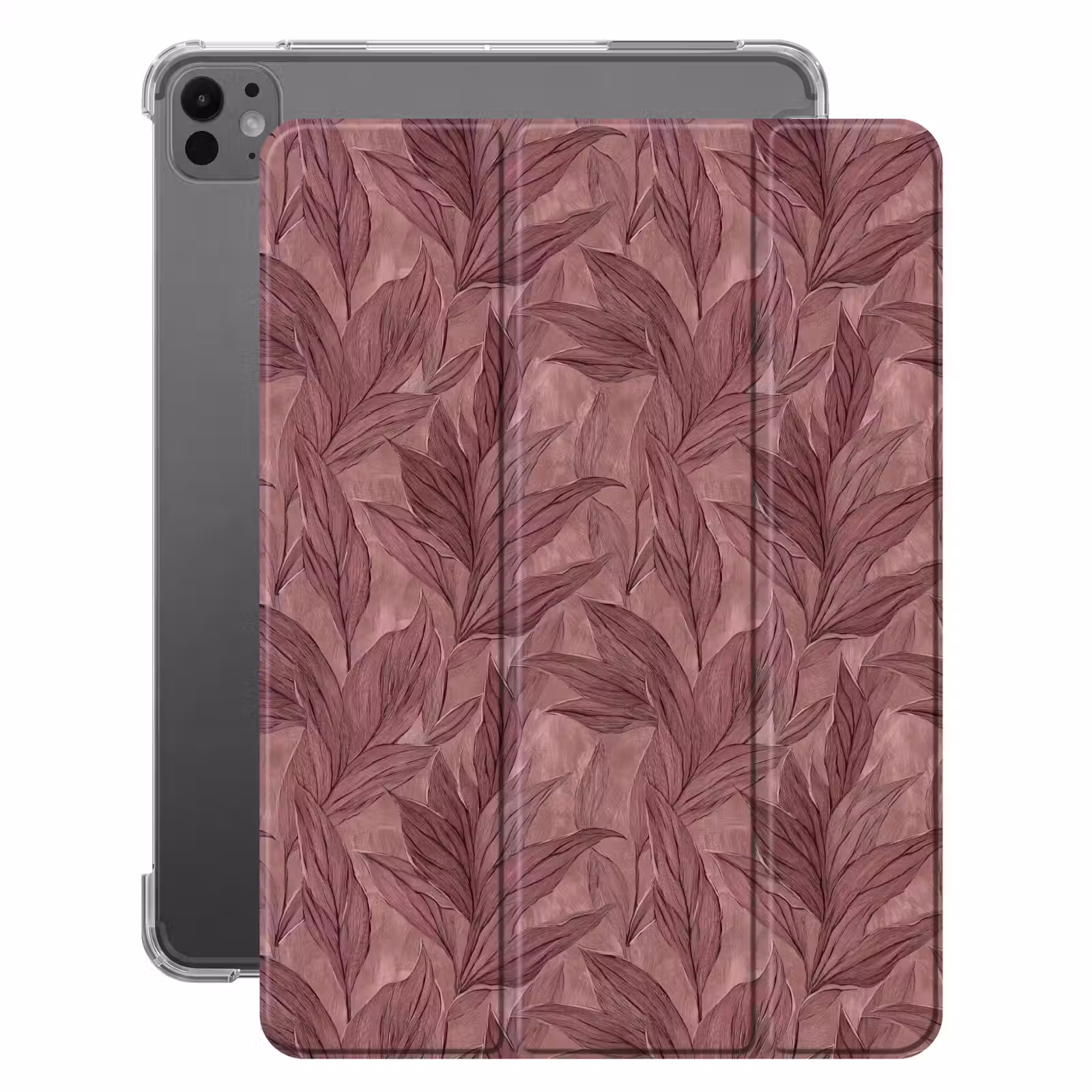 iPad-Hülle - Blätter - Muster - Lila — 1