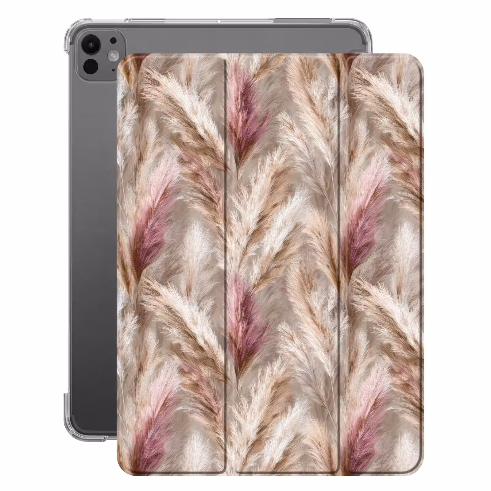 iPad-Hülle - Pampasgras - Flauschig - Farbenfroh — 1