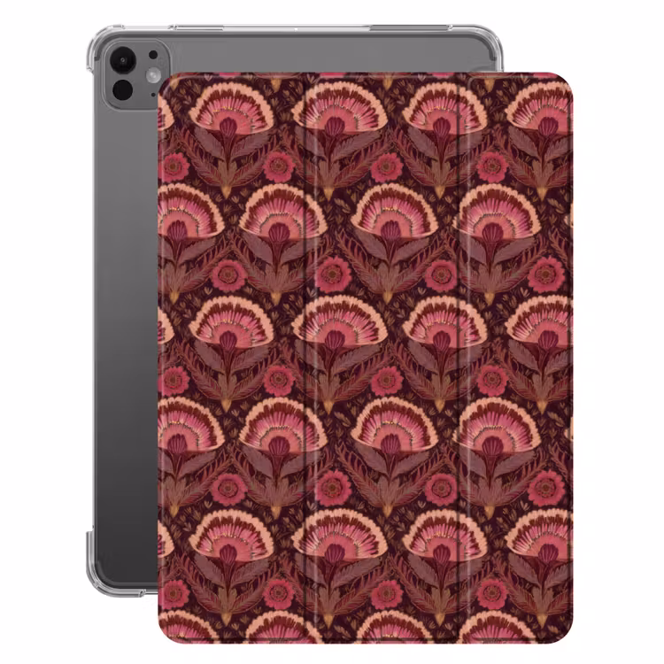 iPad-Hülle - Antiquitäten - Blumen - Farbenfroh — 1
