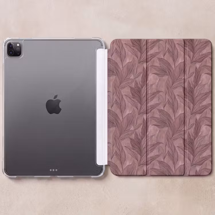 iPad-Hülle - Blätter - Muster - Lila — 6