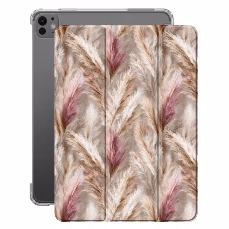 iPad-Hülle - Pampasgras - Flauschig - Farbenfroh — 1