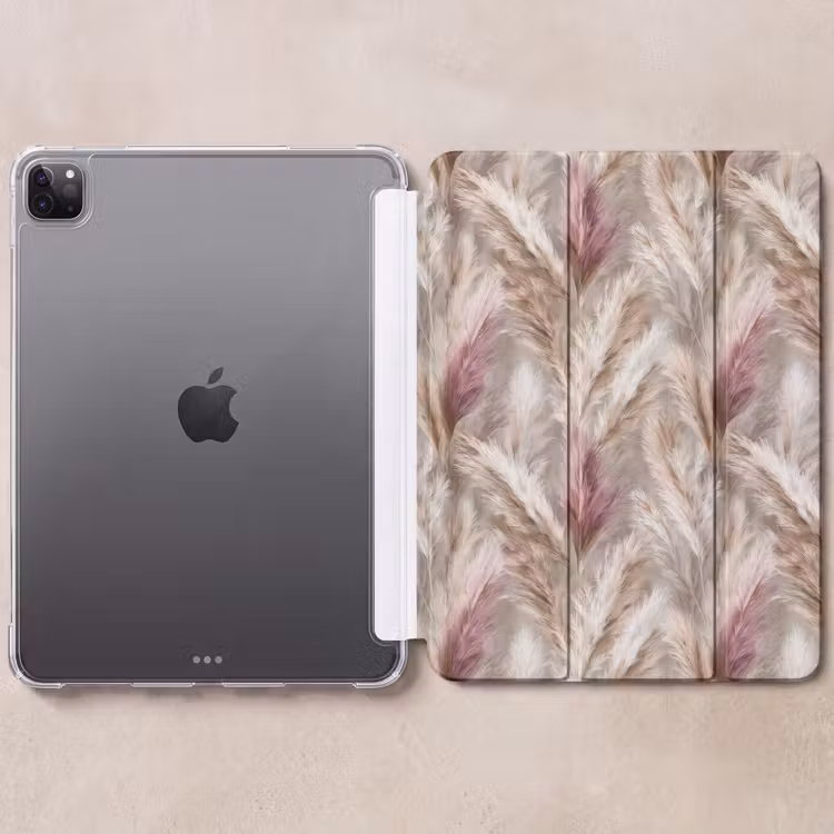 iPad-Hülle - Pampasgras - Flauschig - Farbenfroh — 6
