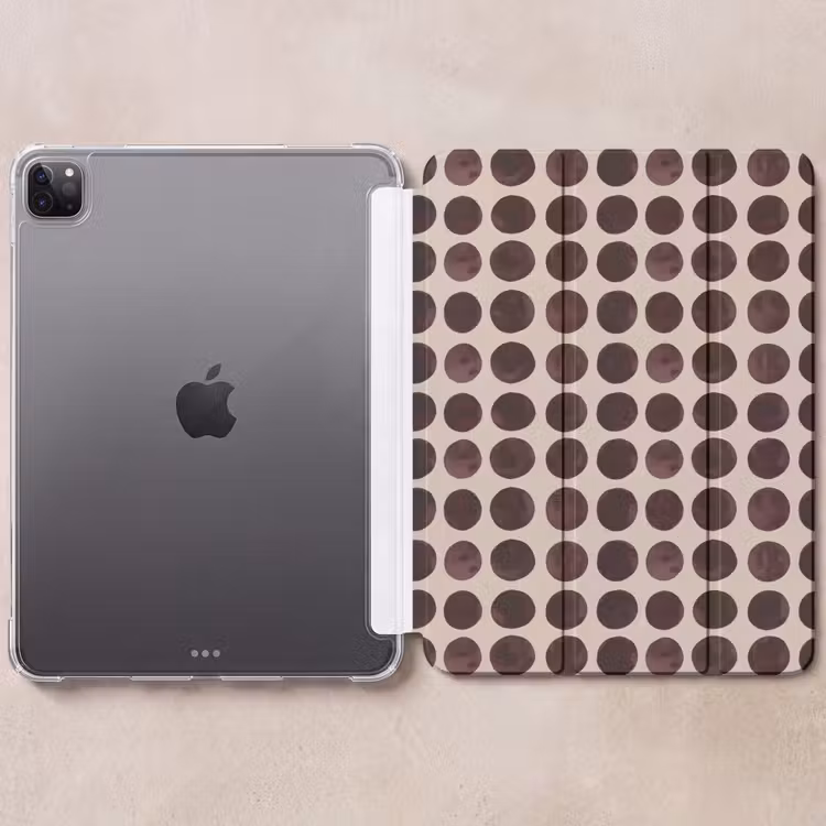 iPad-Hülle - Polka dots - Muster - Braun — 6