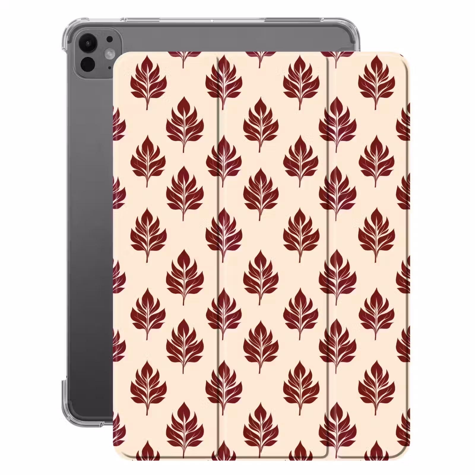 iPad-Hülle - Botanisch - Muster - Bordeaux — 1
