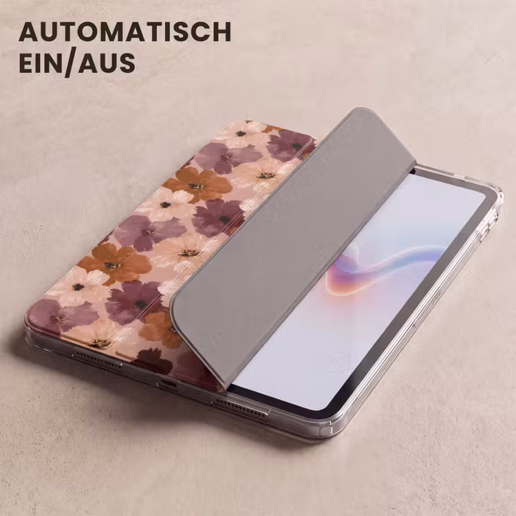 iPad-Hülle - Blumen - Abstrakt - Erdtöne — 5