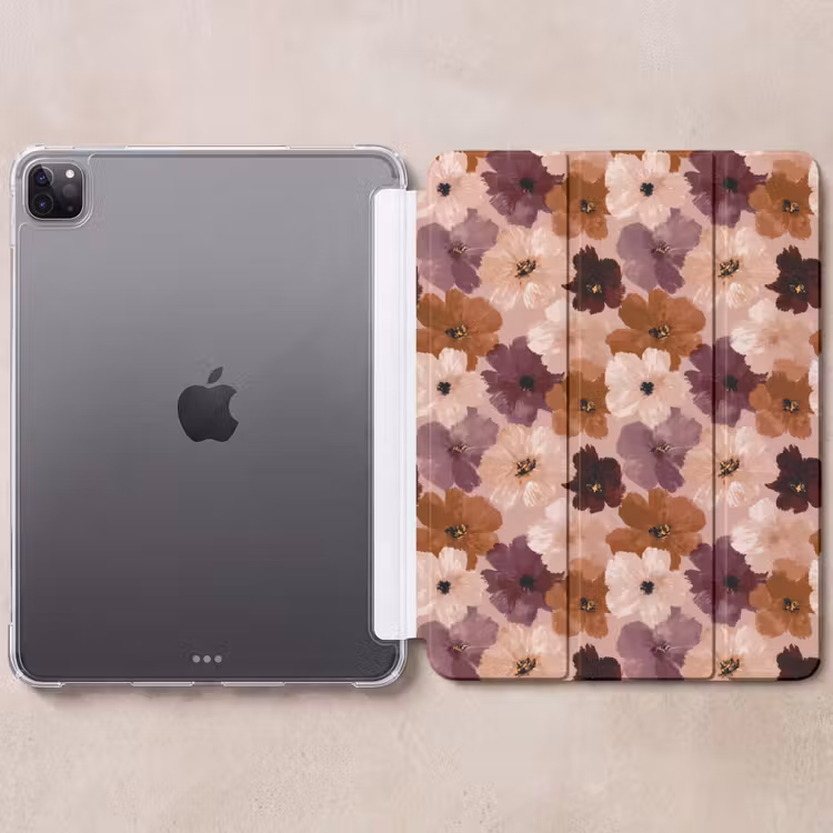 iPad-Hülle - Blumen - Abstrakt - Erdtöne — 6