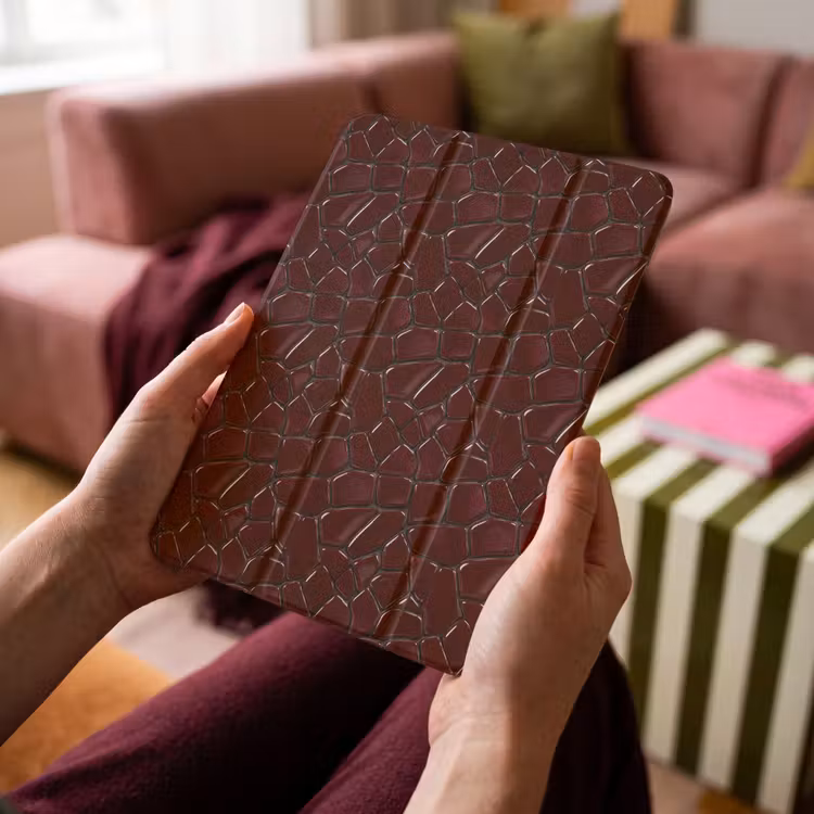 iPad-Hülle - Mosaik - Fliese - Burgunderrot — 4