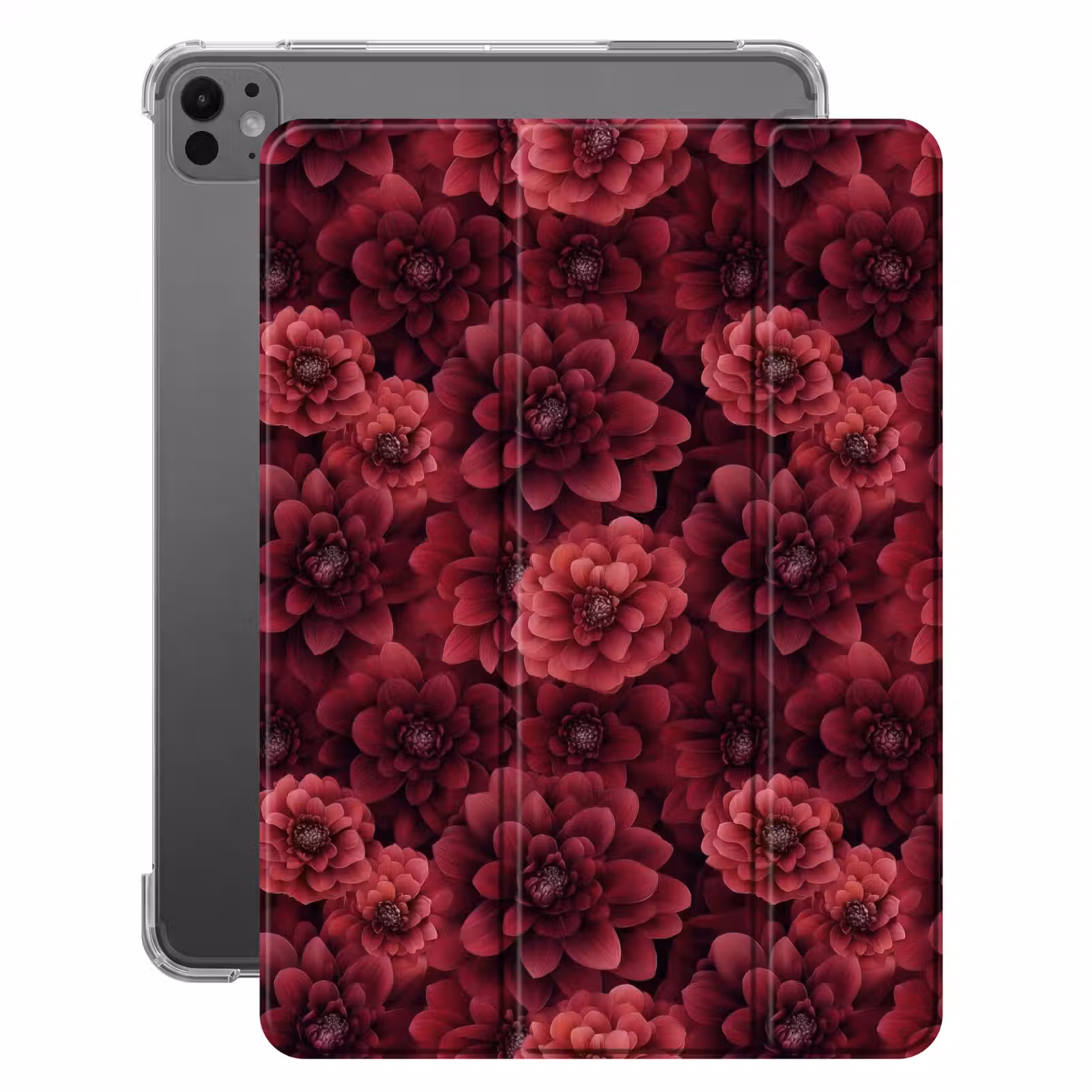 iPad-Hülle - Dahlien - Blumen - Rot — 1