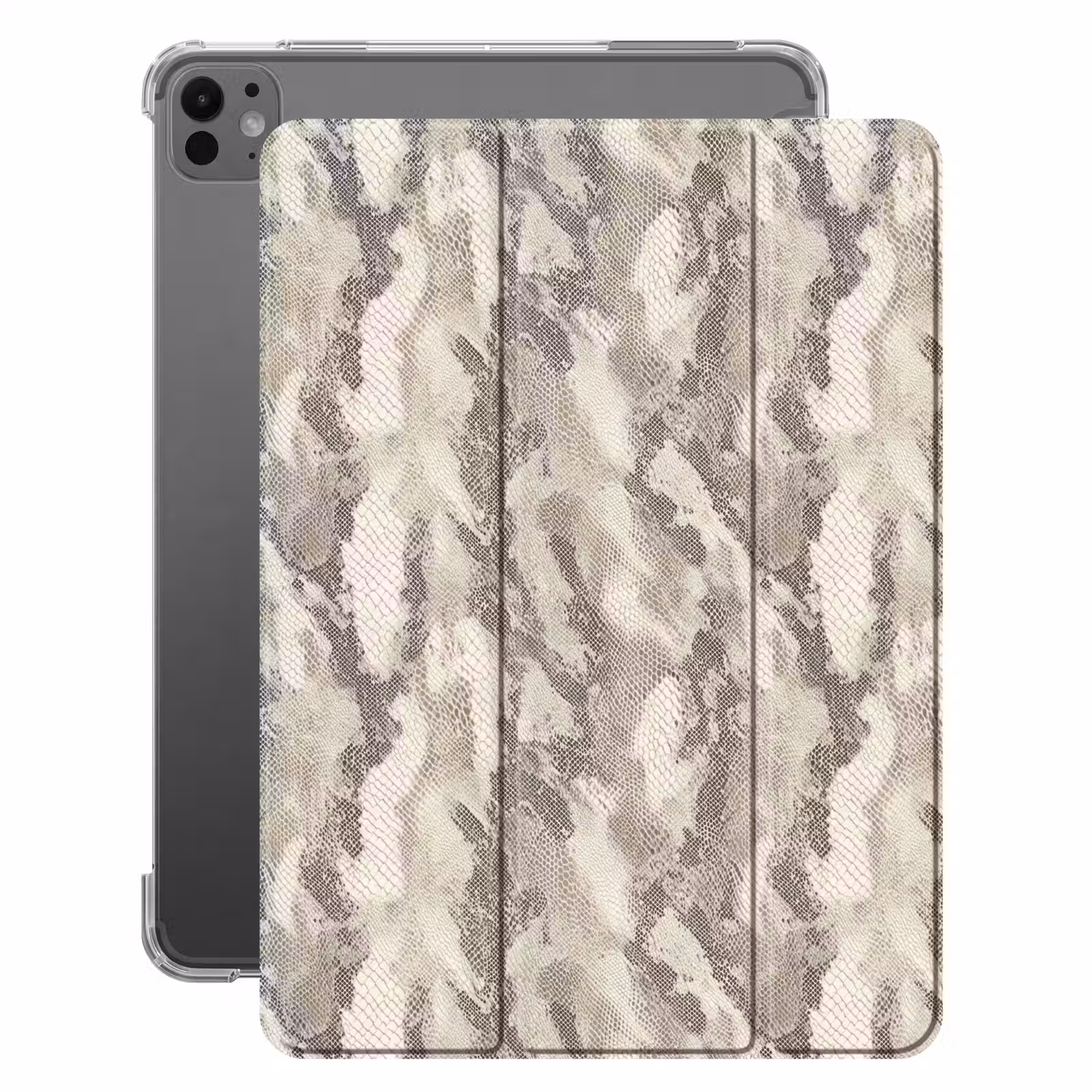 iPad-Hülle - Schlange - Muster - Taupe — 1